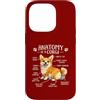 Corgi Chaos Club Custodia per iPhone 14 Pro Divertente anatomia di un corgi amante dei cani Doggo Pet Owner Humor