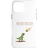 Dibba Designs Custodia per iPhone 16 Pro Max Comet Me Bro T-Rex Dinosauro Dino Sistema Solare Galaxy Spazio