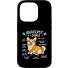 Corgi Chaos Club Custodia per iPhone 14 Pro Divertente anatomia di un corgi amante dei cani Doggo Pet Owner Humor