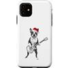 Boston Terrier Funny Holiday Guitar Dogs Custodia per iPhone 11 Funny Boston Terrier Holiday - Chitarra elettrica