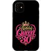 30th Birthday Gifts for Women 30 Years D Custodia per iPhone 11 30° compleanno donna 30 anni donna 1996 decorazione divertente regalo