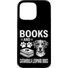 Funny Catahoula Leopard Dog And Book Des Custodia per iPhone 15 Pro Max Libri E Catahoula Leopard Dogs Divertente Catahoula Leopard Dog