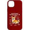 Corgi Chaos Club Custodia per iPhone 14 Plus Divertente anatomia di un corgi amante dei cani Doggo Pet Owner Humor