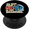 Catfish Anglers Fishing Couples German W Du Bist Mein Wels German Wordplay for Fishing Couples PopSockets PopGrip Adesivo