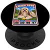 Funny Retro Baseball Card Dog Owner Love Carta collezionabile sportiva Lhasa Apso vintage anni '70 '80 PopSockets PopGrip Adesivo