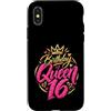 16th Birthday Gifts for Women 16 Years D Custodia per iPhone X/XS 16° compleanno ragazza 16 anni donna 2010 regalo divertente