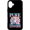 Sarcastic Alpha Male Gym Bro Meme Unicor Custodia per iPhone 16 Plus Testosterone puro divertente unicorno ironico arcobaleno meme palestra Bro