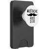 Inappropriate Humor Co. Mustache Rides $1.00 Giro dei baffi maschili PopSockets PopWallet per MagSafe