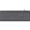 Speedlink HI-GENIC Antibacterial Keyboard - slim and silent keyboard with antibacterial properties, US Layout QWERTY english, black