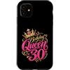 30th Birthday Gifts for Women 30 Years D Custodia per iPhone 11 30° compleanno donna 30 anni donna 1996 decorazione divertente regalo