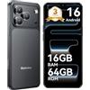 Blackview Android 16 Cellulari Offerta 32MP+13MP, 16GB+64GB/TF 2TB | 6.56 Smartphone in Offerta, 5000mAh, 4G Telefono Cellulare Dual SIM WiFi 5G, 3.5mm/FM/IP54/3 Slot Per Carte/3 Anni Garanzia