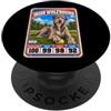 Funny Retro Baseball Card Dog Owner Love Carta collezionabile sportiva Irish Wolfhound vintage anni '70 '80 PopSockets PopGrip Adesivo