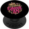 18th Birthday Gifts for Women 18 Years D 18° compleanno ragazza 18 anni donna 2008 regalo divertente PopSockets PopGrip Adesivo