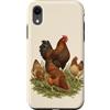 Chicken Coop Humor Custodia per iPhone XR Vintage Gallina Gallina Gallo Flock Flock