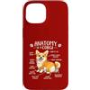 Corgi Chaos Club Custodia per iPhone 15 Divertente anatomia di un corgi amante dei cani Doggo Pet Owner Humor