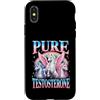 Sarcastic Alpha Male Gym Bro Meme Unicor Custodia per iPhone X/XS Testosterone puro divertente unicorno ironico arcobaleno meme palestra Bro