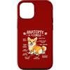 Corgi Chaos Club Custodia per iPhone 12/12 Pro Divertente anatomia di un corgi amante dei cani Doggo Pet Owner Humor