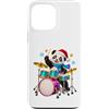 Gli Amici del Natale Custodia per iPhone 13 Pro Max Panda batterista di Natale Design per bambini e ragazzi