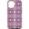 Sarah Wainwright Art Custodia per iPhone 12/12 Pro Stile Vintage Disegnato A Mano Folk Floreale Botanico Borgogna Blu