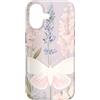 Graziose falene e disegni botanici Custodia per iPhone 17 Design pastello per giardini con falene e fiori selvatici