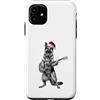 German Shepherd Funny Holiday Guitar Dog Custodia per iPhone 11 Divertente pastore tedesco Holiday chitarrista