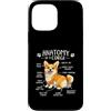 Corgi Chaos Club Custodia per iPhone 13 Pro Max Divertente anatomia di un corgi amante dei cani Doggo Pet Owner Humor