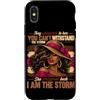 African American Black Women Black Histo Custodia per iPhone X/XS Le sussurrarono che non puoi resistere alla tempesta Melanina