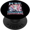 Sarcastic Alpha Male Gym Bro Meme Unicor Testosterone puro divertente unicorno ironico arcobaleno meme palestra Bro PopSockets PopGrip Adesivo