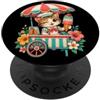 Motivi di gatti per amanti dei gatti, pr Regalo di design artistico con motivo gatto, simpatico PopSockets PopGrip Adesivo