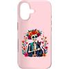 Skeleton & Cat Sugar Skull Día de los Mu Custodia per iPhone 17 Scheletro e Gatto Sugar Skull Dia De Los Muertos Giorno dei Morti