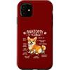 Corgi Chaos Club Custodia per iPhone 11 Divertente anatomia di un corgi amante dei cani Doggo Pet Owner Humor