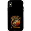 Official Teenager 13th Birthday Apparel Custodia per iPhone X/XS 13 ° Compleanno Pesca Ufficialmente Un Adolescente