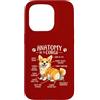 Corgi Chaos Club Custodia per iPhone 15 Pro Divertente anatomia di un corgi amante dei cani Doggo Pet Owner Humor