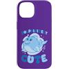 Kawaii Triangle Custodia per iPhone 14 Disegno animale delfino oceano sorridente cartone animato