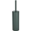 Spirella Scopino per WC Spirella con Supporto in Acciaio, Akira, Testina Intercambiabile e Supporto in Acciaio Massiccio con Contenitore igienico, scopino WC Chiuso, Verde Scuro Opaco, 40 x 9,5 x 9,5 cm