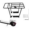 Generisch Portapacchi posteriore per scooter e bicicletta | Portapacchi posteriore per scooter, per viaggiatori, donne, uomini, pendolari, consegna di cibo, viaggi in città