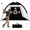 TTCBSPORTS Rete pratica da golf, 3 x 2,1 m, per giardino, rete da golf per guida in cortile, reti da scheggiatura e tappetino per interni/esterni, simulatore di GolfNet per la casa, regalo per uomini