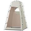 Posheliox Tenda da doccia portatile per campeggio ed escursionismo | Tenda da campeggio per WC con interno spazioso e tessuto rivestito in argento, antivento, portatile, per doccia