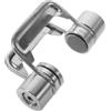 DEARMAMY Accessorio Morsetto per Lampada da Campeggio, Tavolo e Asta | Acciaio Inox e Lega di Alluminio, Altezza Regolabile, Collegamento a Sezioni, per Superfici e Bordi