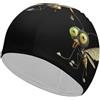 FJQWKLF Cuffia da nuoto unisex Mosquito per capelli corti e lunghi, da donna e da uomo, per piscina, nuoto e bagno