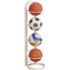 Whyzsjnclg Portaoggetti da Basket, Organizzatore per Attrezzature Sportive a 4 Livelli Porta Palline Salvaspazio, per Garage, Nero, Singola