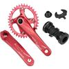 TFBDMCAHX Guarnitura for bici MTB in lega di alluminio, corona stretta larga 170mm 104BCD 36T, for movimento centrale 68/73mm 8-11v