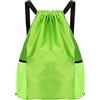 ECMQS Zaino con coulisse resistente all'acqua, tracolla regolabile, leggero, in tessuto Oxford, borsa da palestra per escursionismo, nuoto, sport, con chiusura a coulisse regolabile