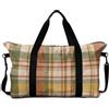 Morbuy Borsa Palestra Uomo Donna, 3D Plaid (Arancione 02,1 pezzo) | Borsone da Viaggio, Travel Weekender Gym Bag, per Campeggio ed Escursionismo
