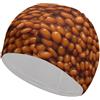 FJQWKLF Cuffia da nuoto unisex Baked Beans per capelli corti e lunghi, da donna e da uomo, per piscina, nuoto e bagno