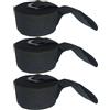 VICASKY 3 Pezzi Ancoraggio per Porta per Elastici da Allenamento, Nero, PVC | Fissaggio Sicuro su Porta Chiusa, Uso Domestico e Appartamento, Ultra Portatile per Atleti in Viaggio
