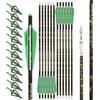 surwolf Frecce per Balestra Bullone per Balestra in Carbonio 16 17 18 20 22, Freccia in Carbonio da Caccia per Balestra Frecce per Balestra da Caccia 12 PCS