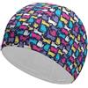 FJQWKLF Cuffia da nuoto, Cuffia da nuoto Funky Cats, Cuffie da bagno per capelli lunghi e corti