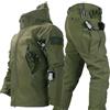 Gvqng Tuta Tattica, Set Giacca E Pantaloni Tattici da Uomo, Set Tute da Combattimento Militari Impermeabili, Abbigliamento Mimetico Tattico da Caccia, Giacca, Camicia E Pantaloni,08,L