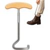 Generic Gancio per stivali a forma di cavallo, manico in legno, per stivali da | Gancio per stivali a forma di cavallo con manico in legno; aiuta a tirare su stivali da equitazione, cowboy e lavoro senza